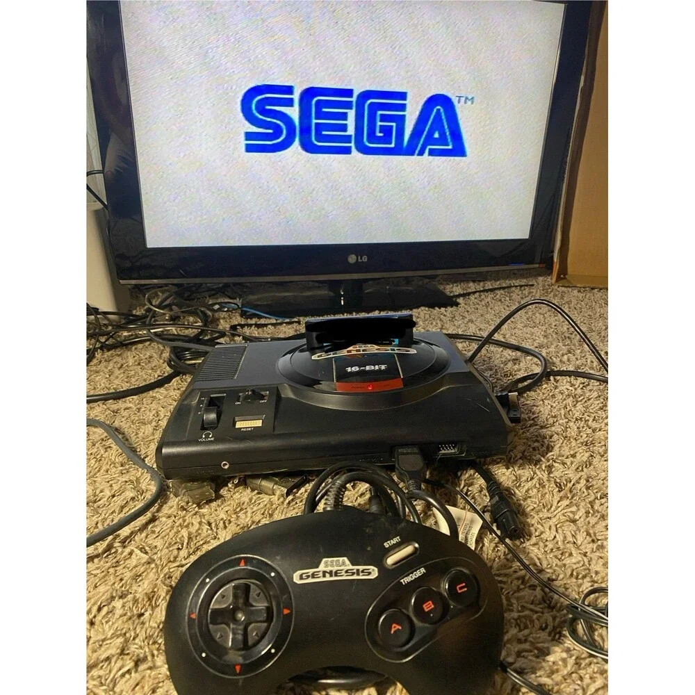 Original Sega Genesis Model 1601 HD Gen 1 Console System Bundle - vintage Retro